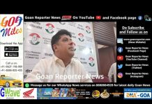 Goan Reporter News: Congress leader protest.