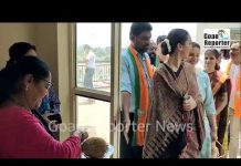Goan Reporter News: BJP MP Candidate Pallavi Dempo campaigning at Upasnagar