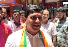 Goan Reporter News: BJP south Goa Candidate Pallavi Dempo meets market vendors at Vasco