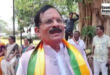 Goan Reporter News: North Goa BJP Loksabha candidate Shripad Naik speaks after filling of nomination form