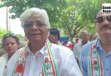 Goan Reporter News: Congress North Goa Loksabha Candidate Adv Ramakhant Khalap campaigns in Panjim Market