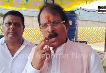 Goan Reporter-News, Live: BJP North Goa constituency candidate for Lok Sabha Election Shripad Naik.