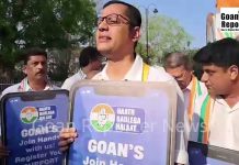 Goan Reporter-News, Live: Congress launches campaign “Haath Badlega Halaat.”