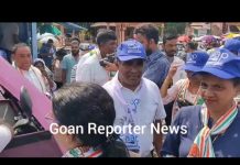 Goan Reporter News: India alliances campaign in Assolna market along opposition leader, Velim MLA and others