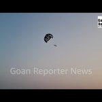Goan Reporter-News, Live: Tourists enjoying sunset and water sports at Colva beach.