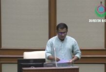 Goan Reporter News: MLA Kedar Naik speaking on demands on Water Resources & Co-operation