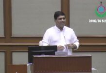 Goan Reporter News: MLA Krishna Salkar speaking on demands on Water Resources & Co-operation