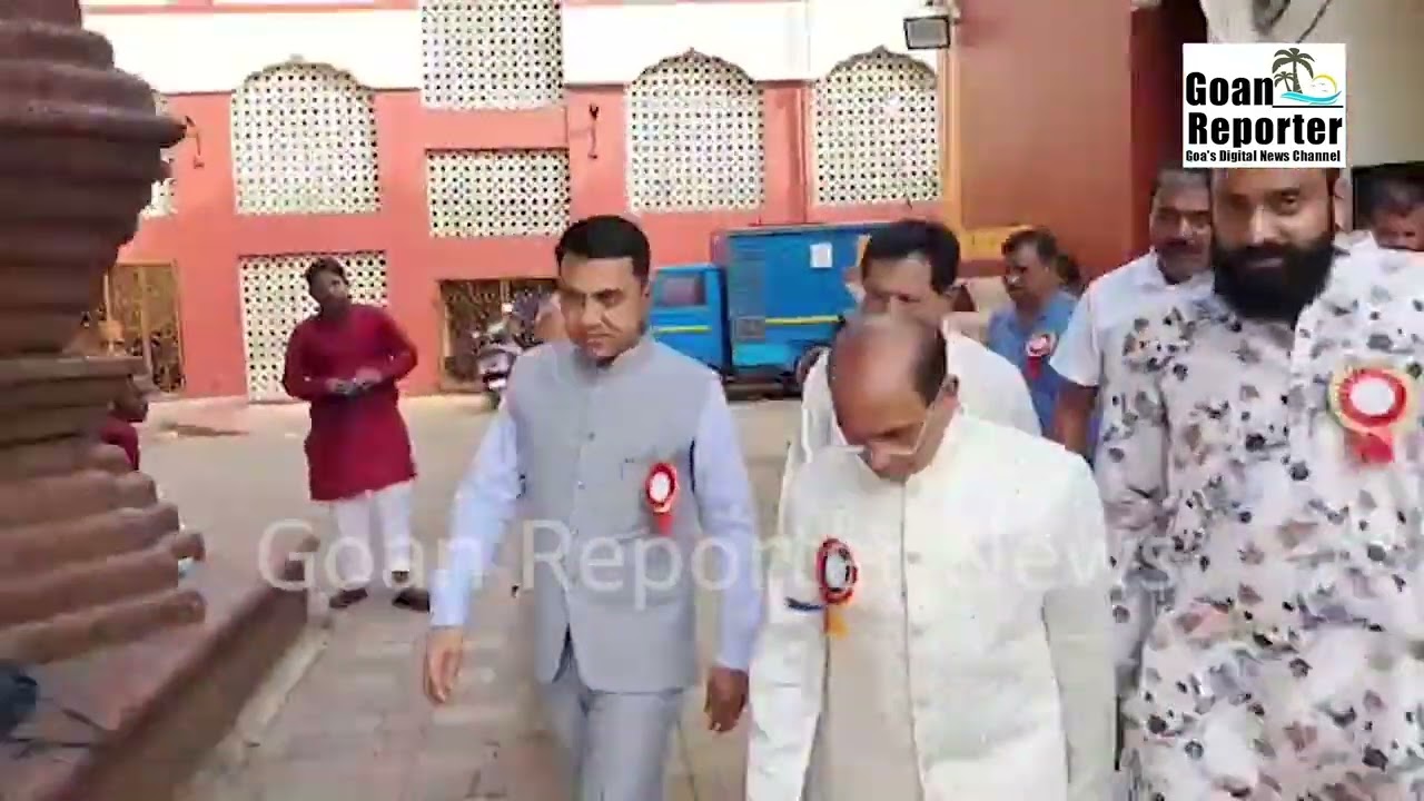 Goan Reporter News: CM Dr Pramod Sawant visits Mahalaxmi temple at Panjim