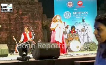 Goan Reporter News: Global Fado Artist, Sonia Shirsat performs at Ketevan Music Festival at the historic Ruins of St. Augustine, Old Goa