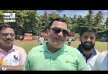 Goan Reporter: Mauvin Godinho inaugurates the first Inter Municipality Cricket match at Vasco