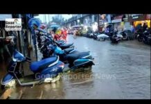 Goan Reporter: Heavy Rains Flood Mapusa City; Water Enters Shops in Market Area
