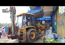 Goan Reporter: Demolition of Illegal structures in Taligao