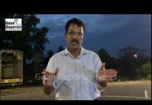 Goan Reporter: Social Worker Sanjay Barde Raises Concern Over Bamboos in Tar River, Highlights Health Risks