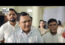 Goan Reporter: WRD Minister Shubash Shirodkar and Minister Mauvin Godinho Lay Foundation Stone for Stabilisation of Collapsed Landslide Near Bogmalo Church