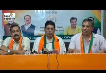 Goan Reporter: MLA & BJP Chief Spokesperson Krishna Salkar Holds Press Conference