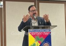 Goan Reporter: Minister Subhash Phaldesai Addresses Rotary Club of Bardez Coastal Installation Ceremony