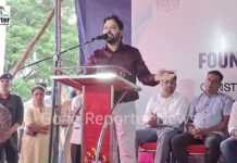 Goan Reporter: MLA Rajesh Faldessai Speaks at Foundation Stone Laying of Filomena D’Sa Ground in Cumbharjua