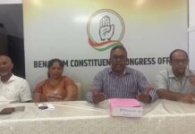 Goan Reporter:: Benaulim Congress Leaders hold Press conference on AAP MLA Venzy and other issues