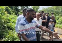 Goan Reporter: Huge Pothole Develops on Kuttemol-Guddi-Paroda Road, Villagers Face Inconvenience