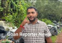Goan Reporter: Vishvesh Dessai cleans 4 tonnes of garbage from Zuari mangroves at Karai.
