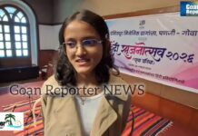 GOAN REPORTER: Participant of Hindi Srujanotsav 2026 Priyanka Naik & Alfhiya Shaikh