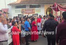 Goan Reporter: Warren Alemao Social Worker attended Traditional Fama of Menion Jesus at Colva Church